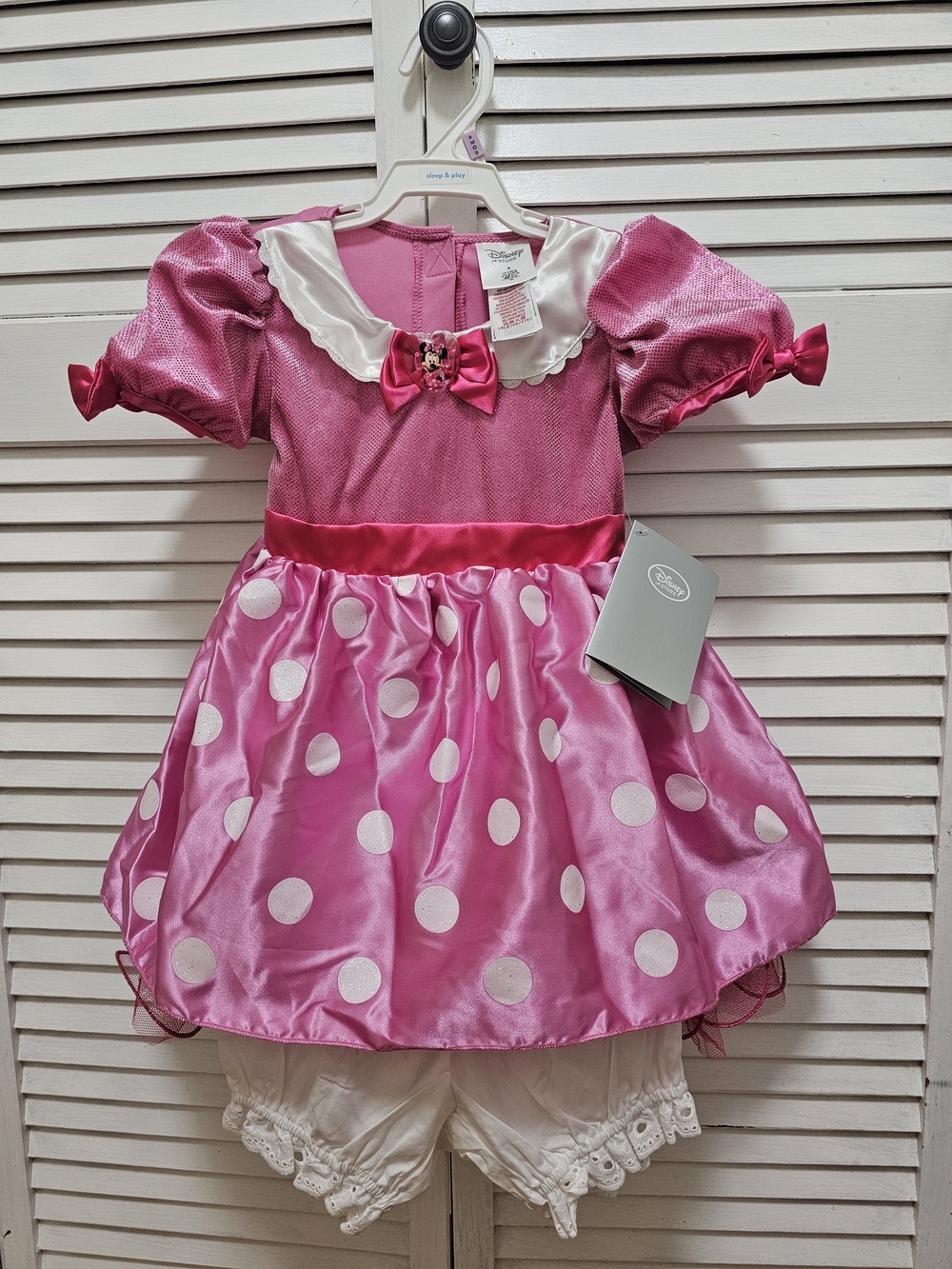 Disney Hot Pink and White Polka Dot Minnie Mouse Dress Costume